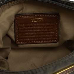 Pre Owned TUMI Grey Nylon Wristlet Pouch