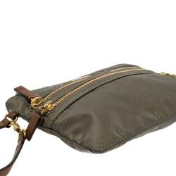 Pre Owned TUMI Grey Nylon Wristlet Pouch