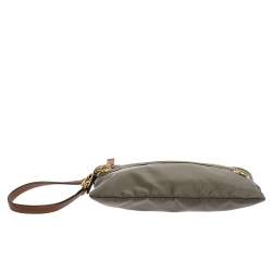 Pre Owned TUMI Grey Nylon Wristlet Pouch