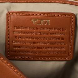 Pre Owned Tumi Orange Nylon Ashley Hobo