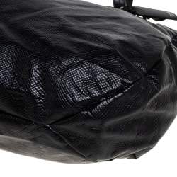 TUMI Black Python Effect Coated Fabric Lucerne Tote