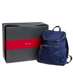 Pre Owned TUMI Navy Blue Nylon Bethany Voyageur Backpack