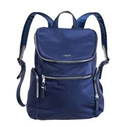 Pre Owned TUMI Navy Blue Nylon Bethany Voyageur Backpack