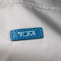 TUMI Blue Nylon and Leather Cortina Boarding Bag