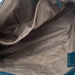 TUMI Blue Nylon and Leather Cortina Boarding Bag