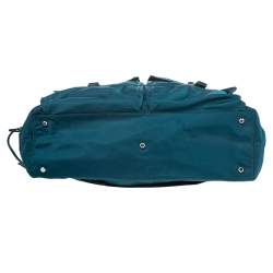 TUMI Blue Nylon and Leather Cortina Boarding Bag