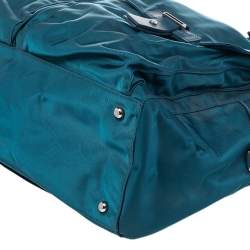 TUMI Blue Nylon and Leather Cortina Boarding Bag