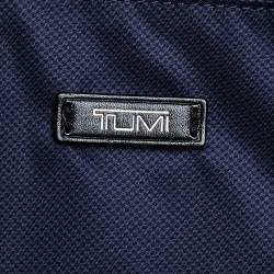 Pre Owned Tumi Black Leather Large And Double Zip Carry All Tote