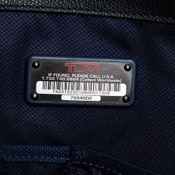 Pre Owned Tumi Black Leather Large And Double Zip Carry All Tote