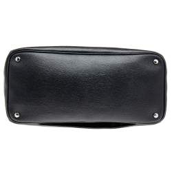 Pre Owned Tumi Black Leather Large And Double Zip Carry All Tote