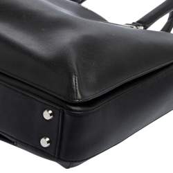 Pre Owned Tumi Black Leather Nia Commuter Laptop Briefcase