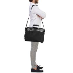 TUMI Black Nylon And Leather Hamilton Arrivè Briefcase