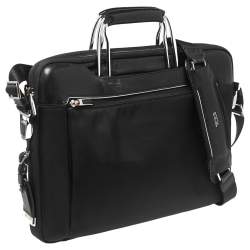TUMI Black Nylon And Leather Hamilton Arrivè Briefcase