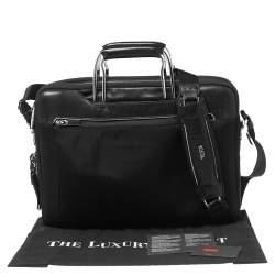 TUMI Black Nylon And Leather Hamilton Arrivè Briefcase
