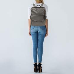 Pre Owned TUMI Grey Coated Canvas Stanton Hettie Backpack