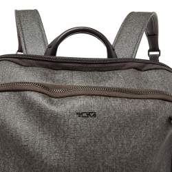 Pre Owned TUMI Grey Coated Canvas Stanton Hettie Backpack