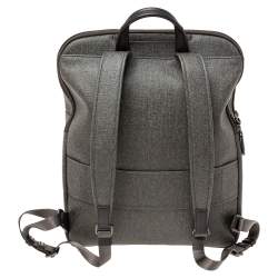 Pre Owned TUMI Grey Coated Canvas Stanton Hettie Backpack