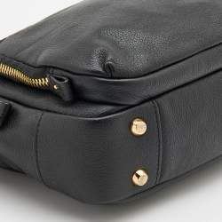 Pre Owned TUMI Black Leather Marcie Crossbody Bag