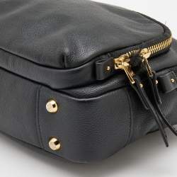 Pre Owned TUMI Black Leather Marcie Crossbody Bag