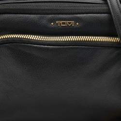 Pre Owned TUMI Black Leather Marcie Crossbody Bag
