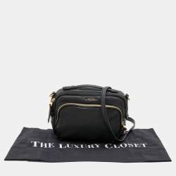 Pre Owned TUMI Black Leather Marcie Crossbody Bag