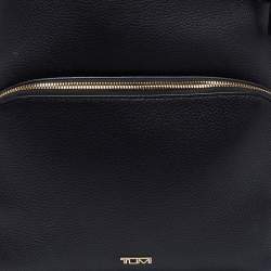 TUMI Black Grained Leather Gail Backpack