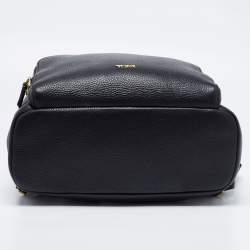 TUMI Black Grained Leather Gail Backpack