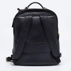 TUMI Black Grained Leather Gail Backpack