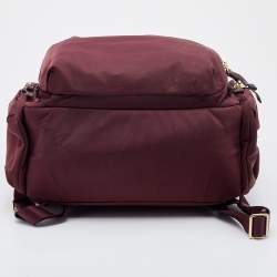 Pre Owned TUMI Burgundy Nylon Voyageur Carson Backpack