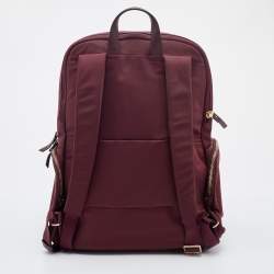 Pre Owned TUMI Burgundy Nylon Voyageur Carson Backpack