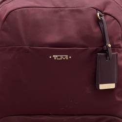 Pre Owned TUMI Burgundy Nylon Voyageur Carson Backpack
