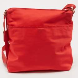 Pre Owned Tumi Red Nylon Voyageur Canton Crossbody Bag