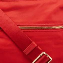 Pre Owned Tumi Red Nylon Voyageur Canton Crossbody Bag