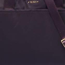 Pre Owned TUMI Purple Nylon Joanna Voyageur Laptop Bag