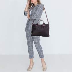 Pre Owned TUMI Purple Nylon Joanna Voyageur Laptop Bag