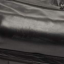 TUMI Black Leather 4 Wheeled Alpha 2 Deluxe Laptop Briefcase