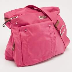 Pre Owned TUMI Magenta Nylon Voyageur Sumatra Crossbody Bag