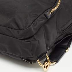 Pre Owned TUMI Black Nylon and Leather Sling Bag
