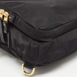 Pre Owned TUMI Black Nylon and Leather Sling Bag