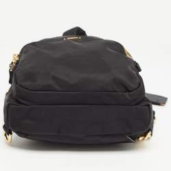 Pre Owned TUMI Black Nylon and Leather Sling Bag