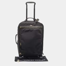 Pre Owned TUMI Black Nylon Super Leger International Carry On Luggage