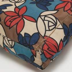 TUMI Multicolor Printed Nylon and Leather Zip Messenger Bag