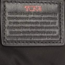 TUMI Black Nylon and Leather Pouch