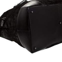 TUMI Black/Silver Calf hair and Leather Stamford Weekender Bag
