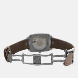 Pre Owned Ulysse Nardin Caprice 133-91 Automatic Mother of Pearl Dial Stainless Steel Diamond Women's Wristwatch 33mm