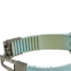 Ulysee Nardin Mother of Pearl Diamond Stainless Steel Rubber Lady Diver 8103-101  Women's Wristwatch 40 mm