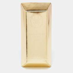 Undercover Gold Leather Gold Bar Clutch