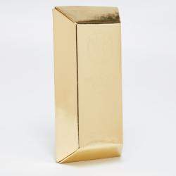 Undercover Gold Leather Gold Bar Clutch