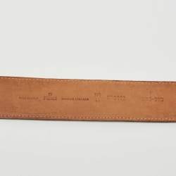 Fendi Tobacco Zucca Canvas and Leather FF Buckle Belt 100CM