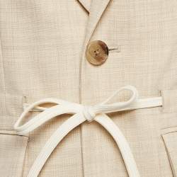 مملوكة مسبقًا Zadig & Voltaire défilé Beige Mister Wool Eco Blazer M